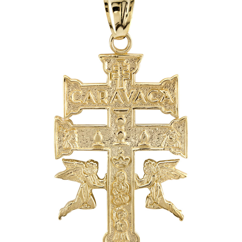 10K Yellow Gold Cross Necklace | Small 6 Grams - Large 17 Grams