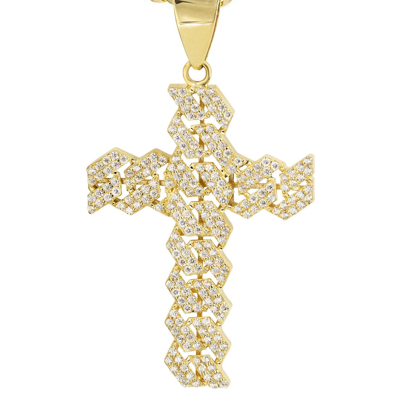10K Yellow Gold Cross  4 Necklace | Appx. 14.7 Grams