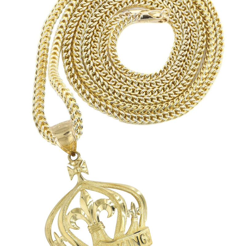 10K Yellow Gold Crown Necklace | Appx. 20.2 Grams