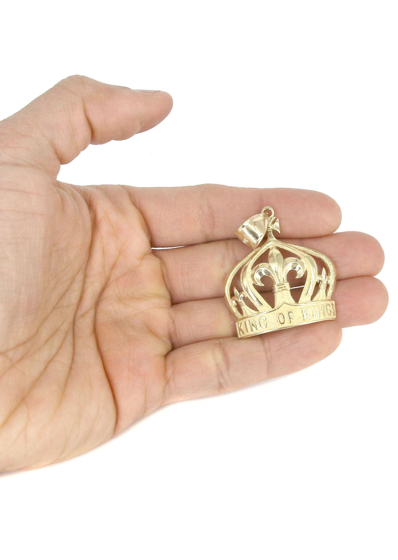 10K Yellow Gold Crown Necklace | Appx. 20.2 Grams