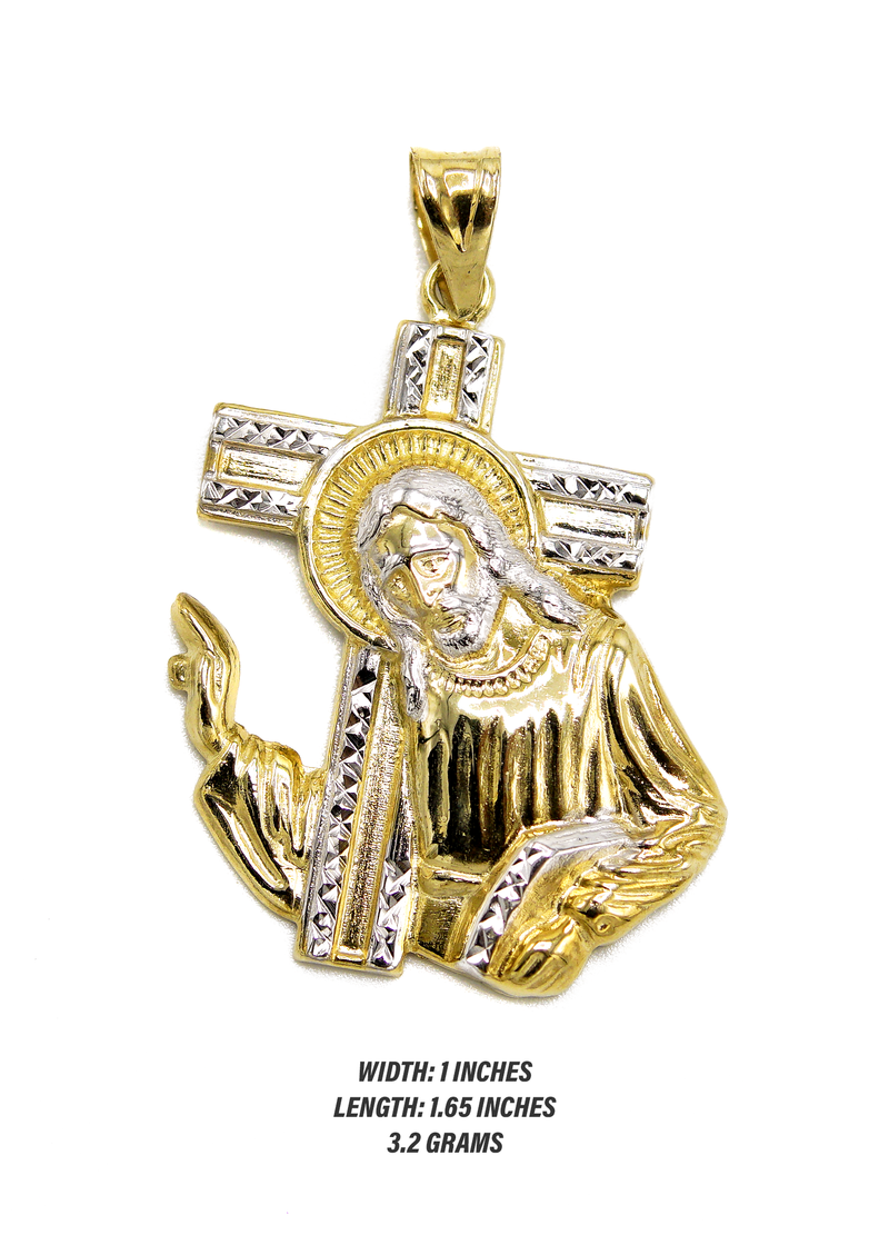10K Gold Jesus Cross Pendant | 3.2 Grams