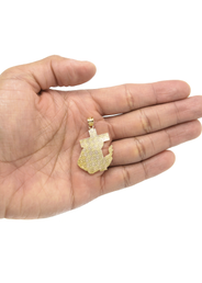 10K Gold Jesus Cross Pendant | 3.2 Grams