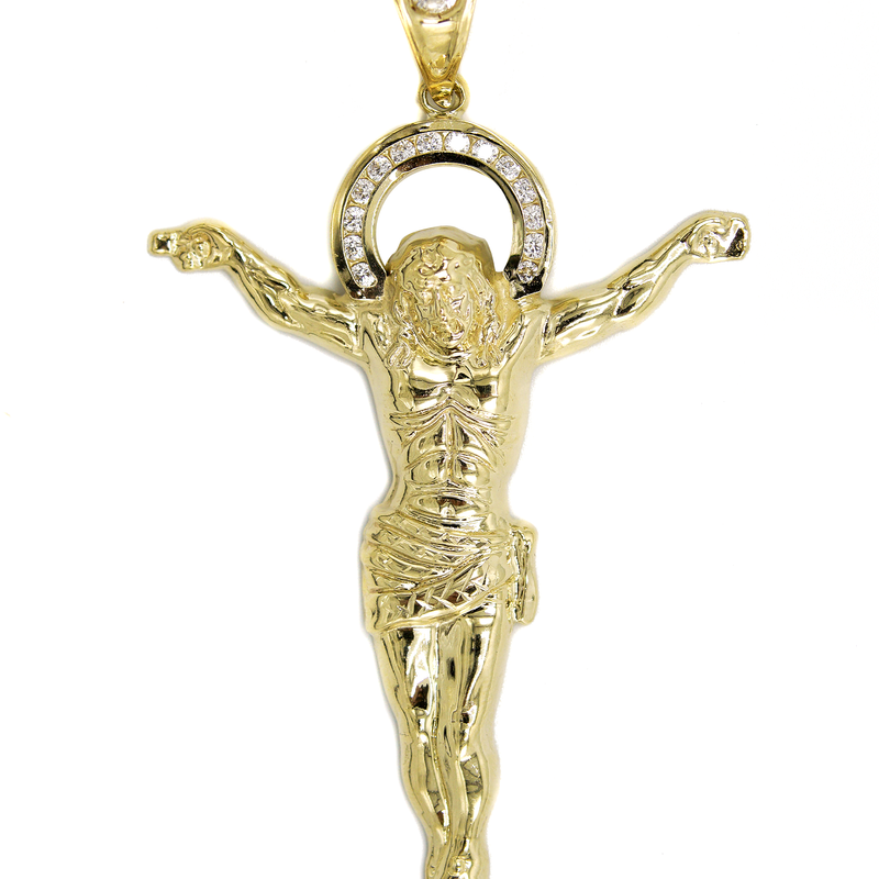 10K Gold Crucifix Pendant  |  Customizable Pendant