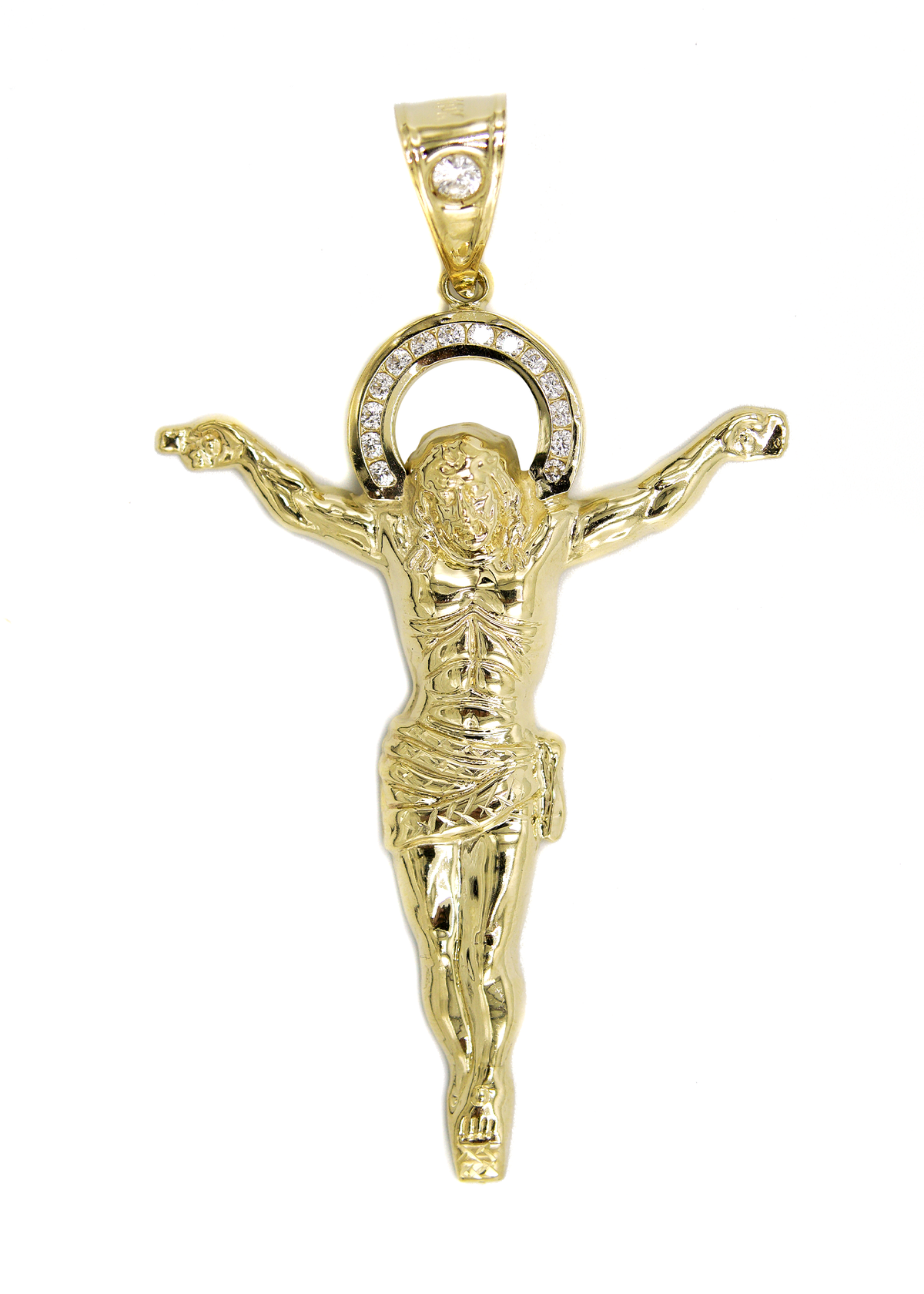 10K Gold Crucifix Pendant  |  Customizable Pendant