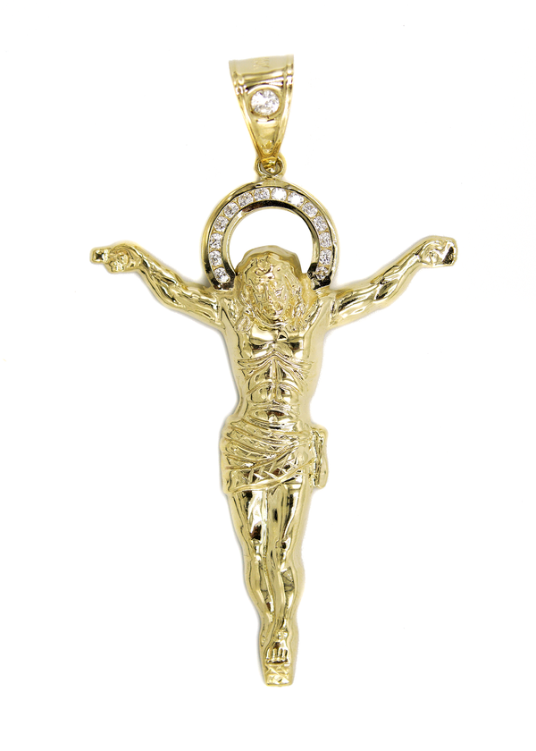 10K Gold Crucifix Pendant  |  Customizable Pendant