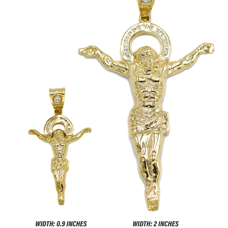 10K Gold Crucifix Pendant  |  Customizable Pendant