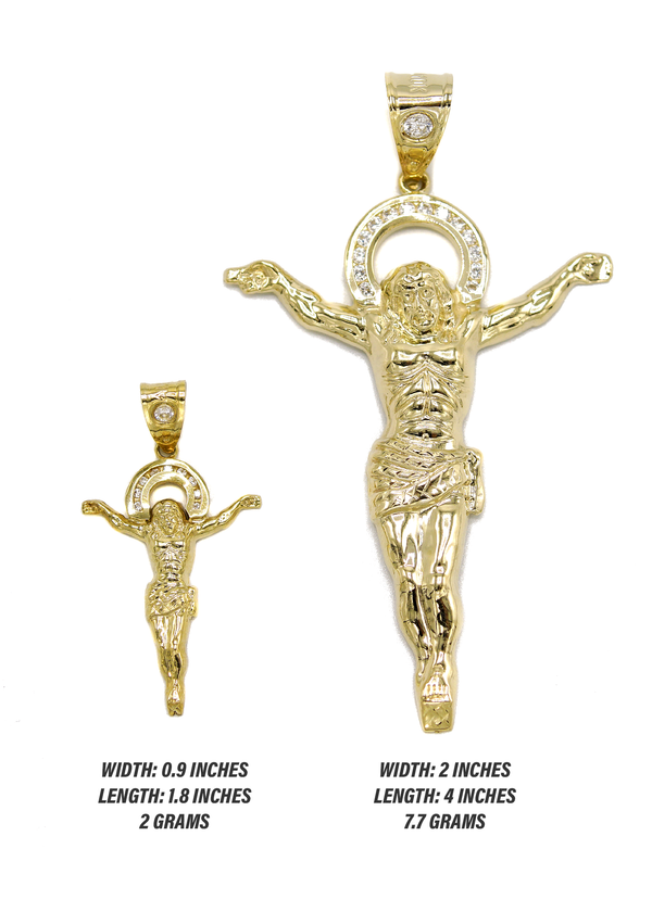 10K Gold Crucifix Pendant  |  Customizable Pendant