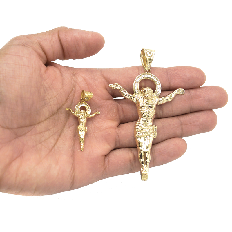 10K Gold Crucifix Pendant  |  Customizable Pendant