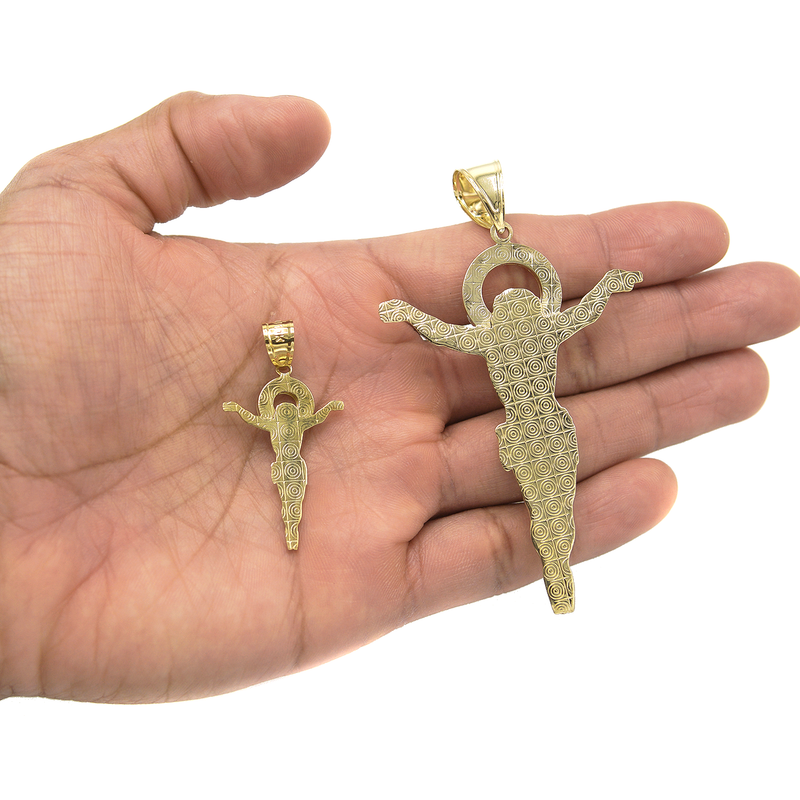 10K Gold Crucifix Pendant  |  Customizable Pendant
