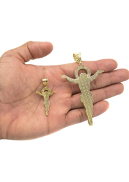 10K Gold Crucifix Pendant  |  Customizable Pendant