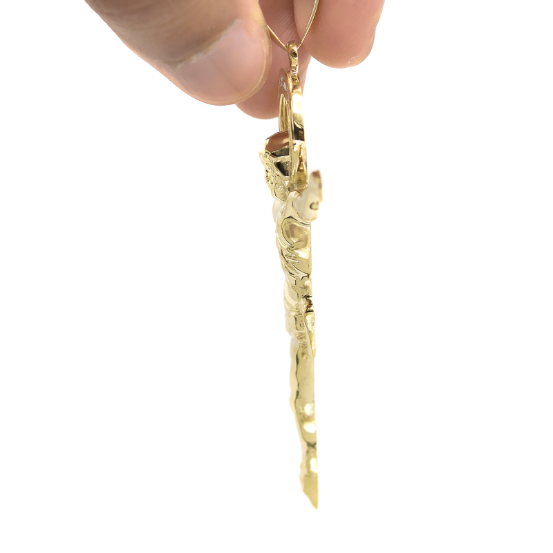 10K Gold Crucifix Pendant  |  Customizable Pendant