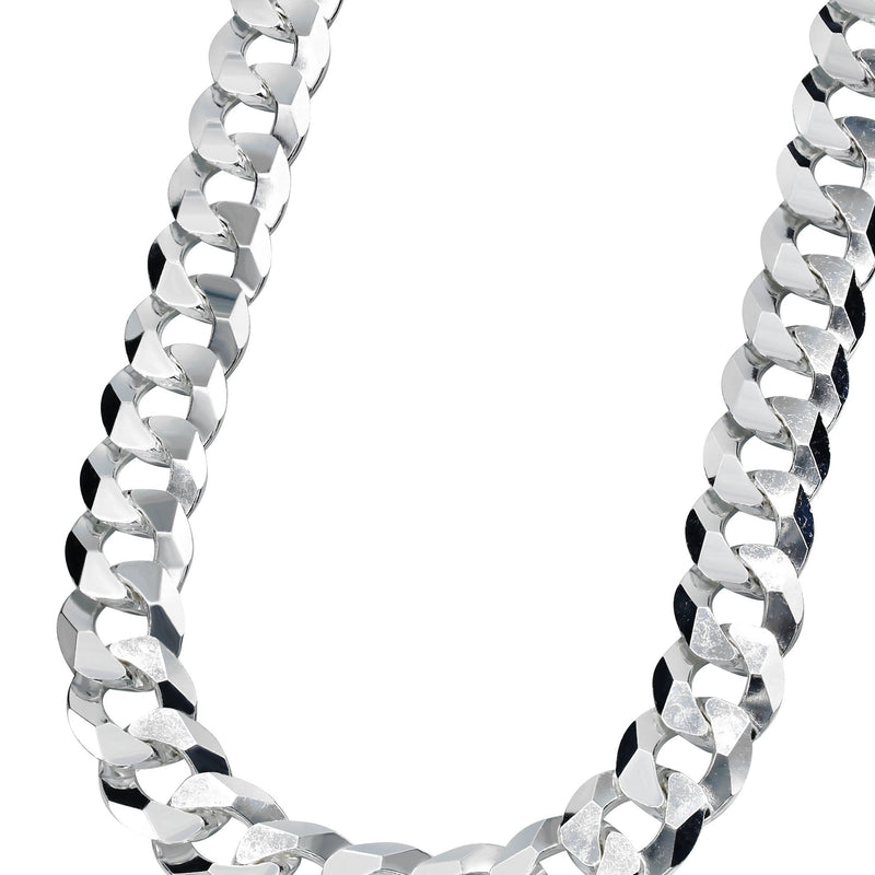 Silver Chain - Mens White Chain / Curb Chain