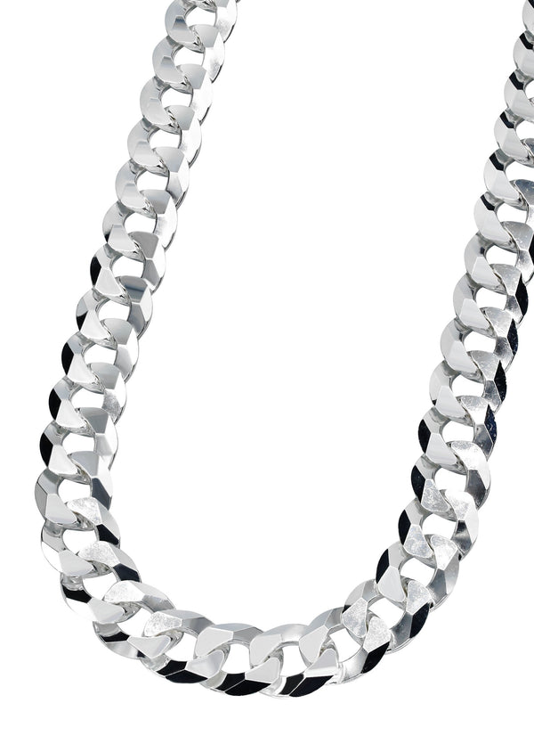 Silver Chain - Mens White Chain / Curb Chain
