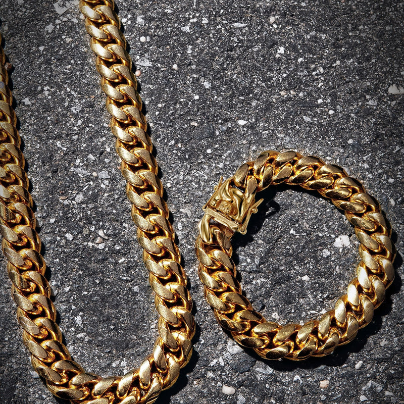 10K Gold Cz Cuban Ring For Men | 5 Grams