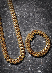 10K Gold Cz Cuban Ring For Men | 5 Grams