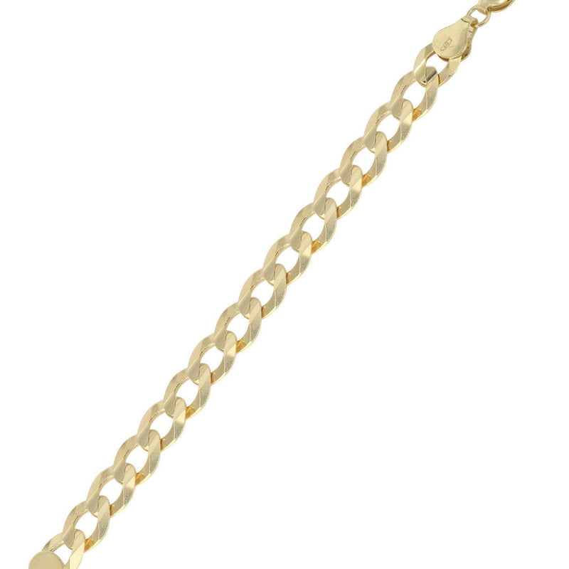 Solid Womens Cuban Link Bracelet 10K/14K Yellow Gold