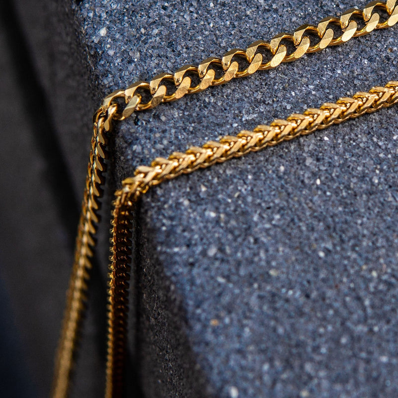 Gold Plated Cuban Chain & Franco Chain 4 MM
