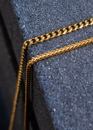 Gold Plated Cuban Chain & Franco Chain 4 MM