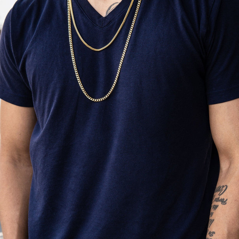 Gold Plated Cuban Chain & Franco Chain 4 MM