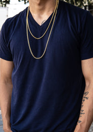 Gold Plated Cuban Chain & Franco Chain 4 MM