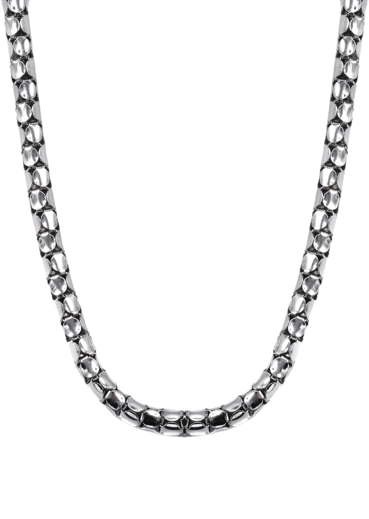 Silver Chain - Mens White Chain / Coreana Chain