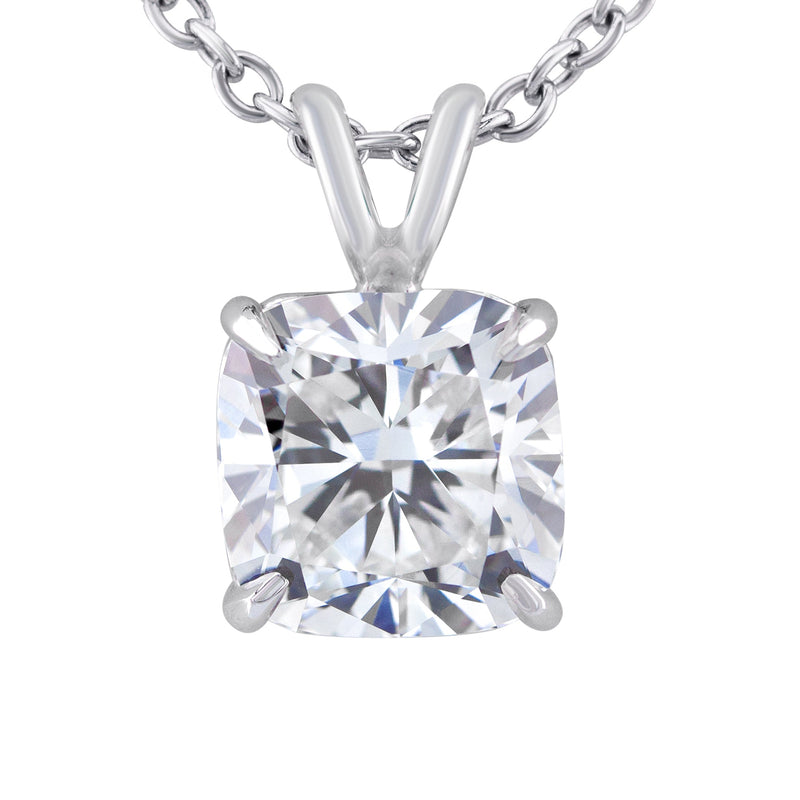 Women Jewelry - Diamond Necklace For Women | Lab Grown Cushion Diamond Solitaire Pendant