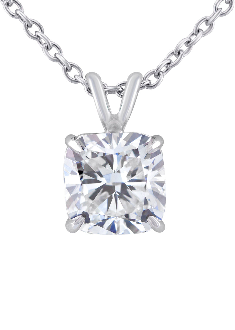 Women Jewelry - Diamond Necklace For Women | Lab Grown Cushion Diamond Solitaire Pendant