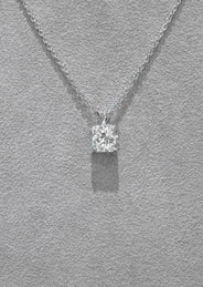 Women Jewelry - Diamond Necklace For Women | Lab Grown Cushion Diamond Solitaire Pendant