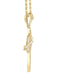 10K Yellow Gold Cross Necklace | Appx. 18.3 Grams