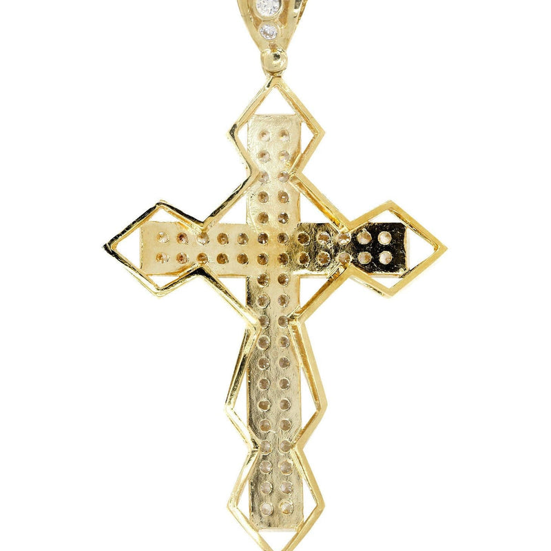 10K Yellow Gold Cross Necklace | Appx. 21.2 Grams