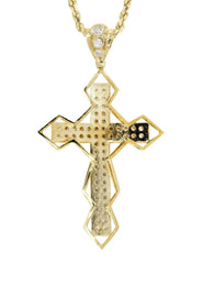 10K Yellow Gold Cross Necklace | Appx. 21.2 Grams