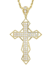 10K Yellow Gold Cross Necklace | Appx. 21.2 Grams