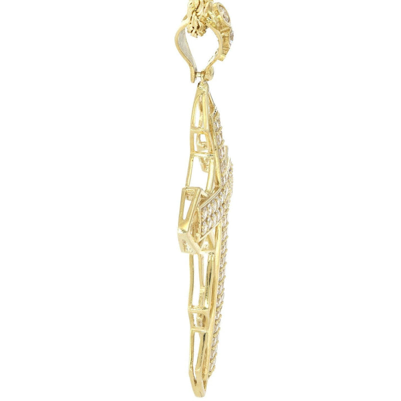 10K Yellow Gold Cross Necklace | Appx. 21.2 Grams
