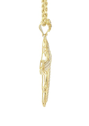 10K Yellow Gold Cross Necklace | Appx. 21.2 Grams