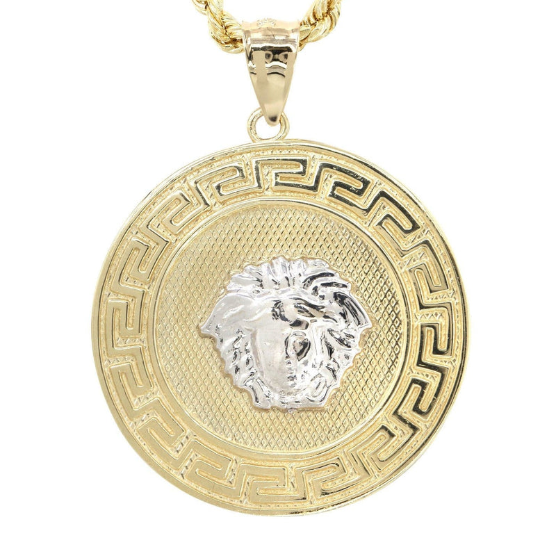 10K Yellow Gold Medusa Style Necklace | Appx. 14 Grams