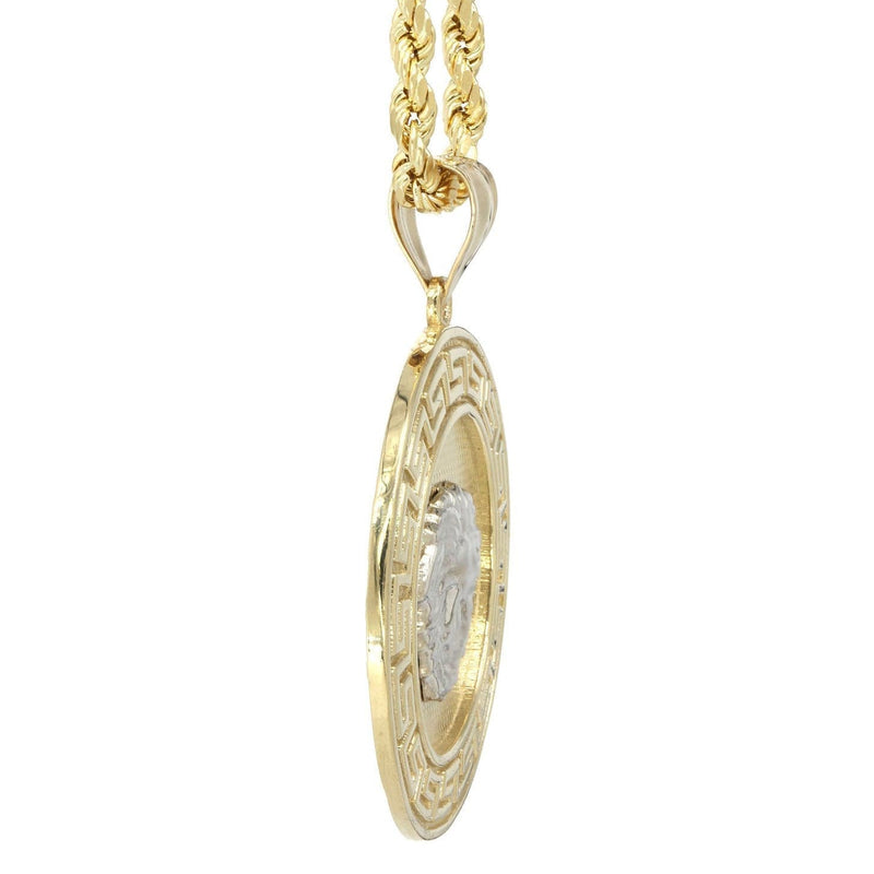 10K Yellow Gold Medusa Style Necklace | Appx. 14 Grams
