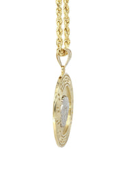 10K Yellow Gold Medusa Style Necklace | Appx. 14 Grams