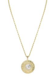 10K Yellow Gold Medusa Style Necklace | Appx. 14 Grams