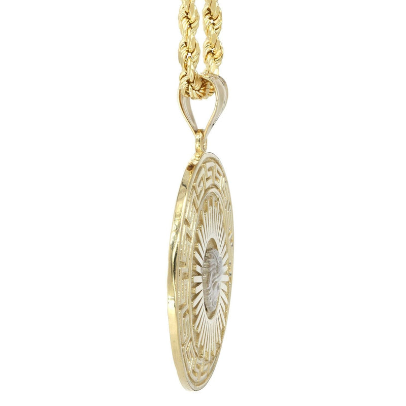 10K Yellow Gold Medusa Style Necklace | Appx. 18.4 Grams