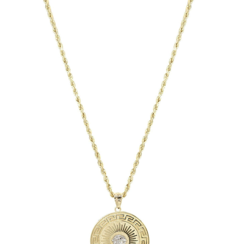 10K Yellow Gold Medusa Style Necklace | Appx. 18.4 Grams