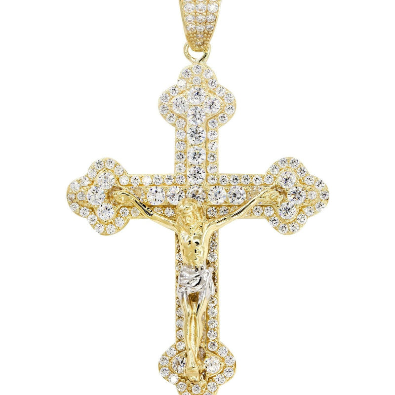 10K Yellow Gold Cross /Crucifix Necklace | Appx. 17.9 Grams