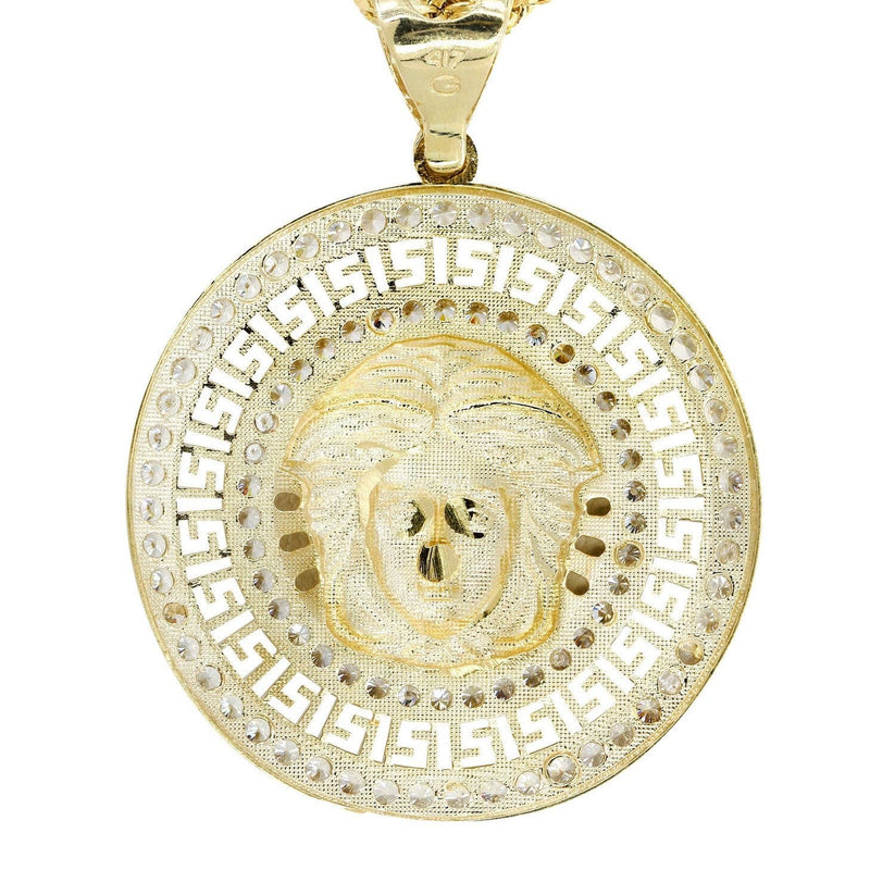 10K Yellow Gold Medusa Style Necklace | Appx. 14.4 Grams