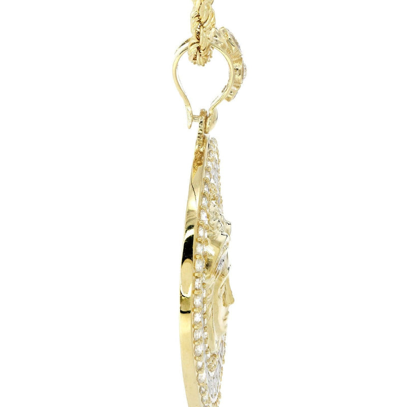 10K Yellow Gold Medusa Style Necklace | Appx. 14.4 Grams