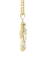 10K Yellow Gold Cross Necklace | Appx. 19 Grams