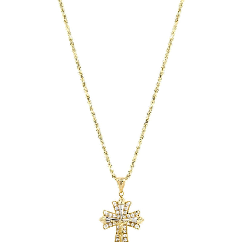 10K Yellow Gold Cross Necklace | Appx. 19 Grams