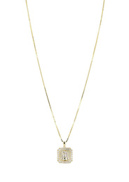 10K Yellow Gold Box Jesus Piece Chain | Appx. 7.1 Grams