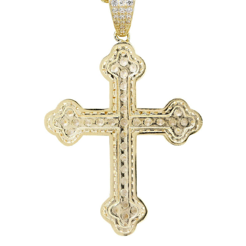 10K Yellow Gold Cross Necklace | Appx. 12.4 Grams