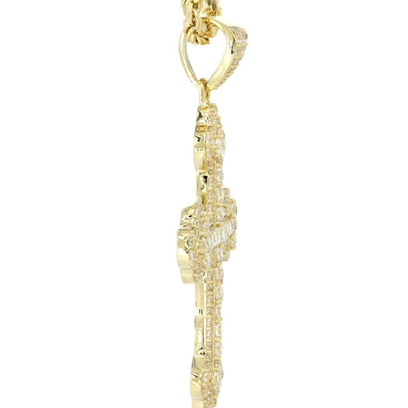 10K Yellow Gold Cross Necklace | Appx. 12.4 Grams