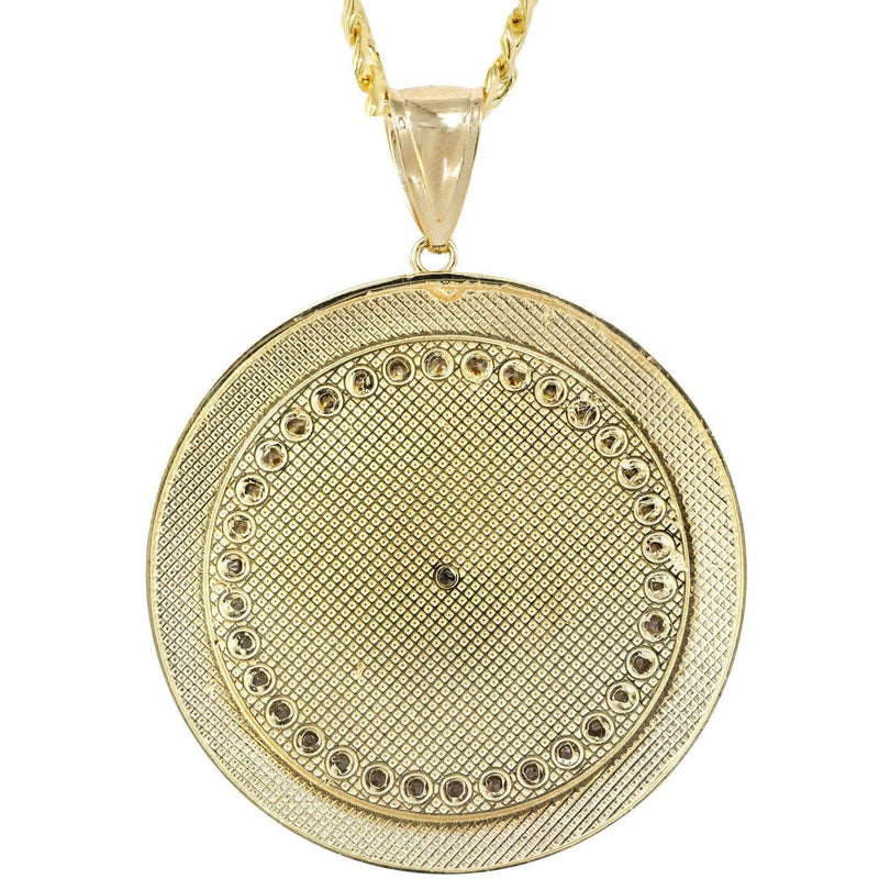 10K Yellow Gold Medusa Style Necklace | Appx. 29.9 Grams