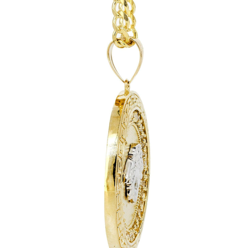 10K Yellow Gold Medusa Style Necklace | Appx. 29.9 Grams